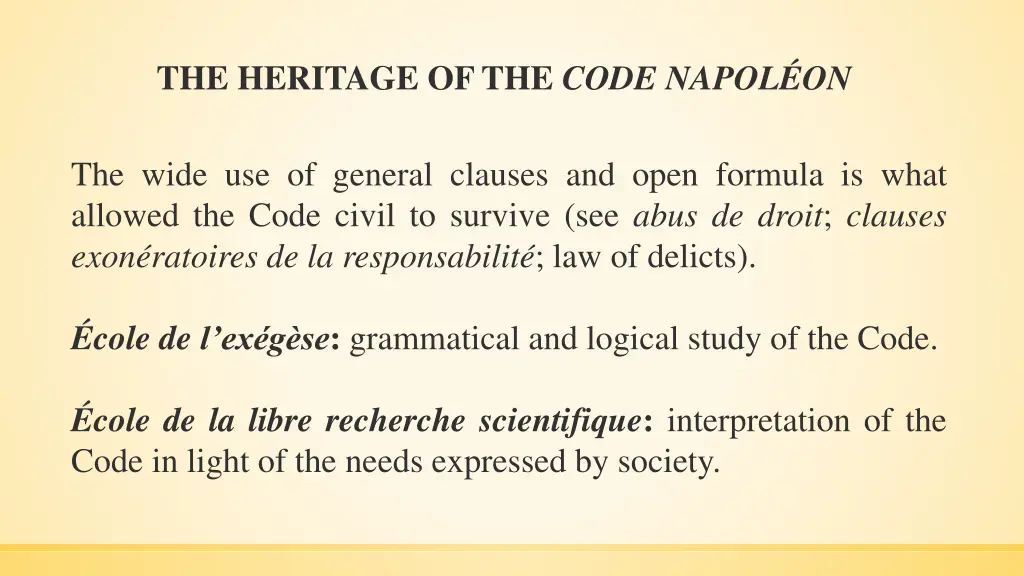the heritage of the code napol on