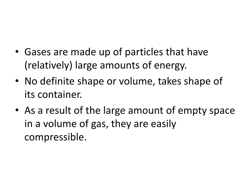 gases are made up of particles that have