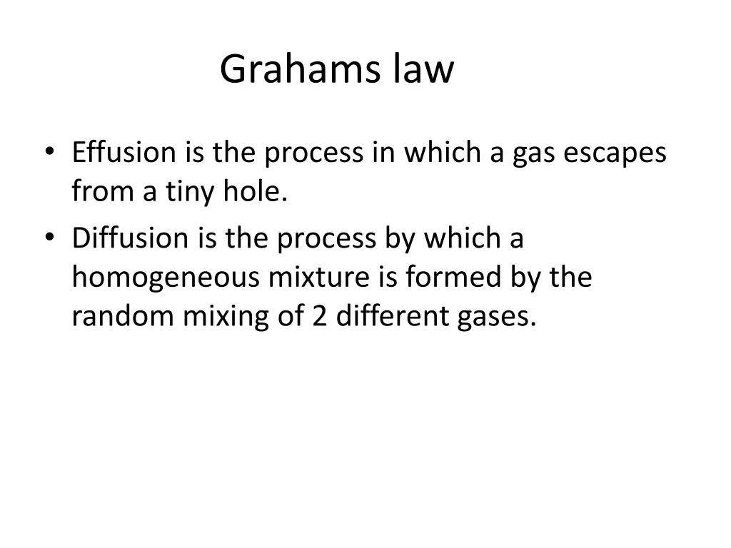 grahams law