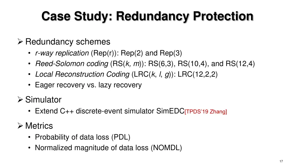 case study redundancy protection