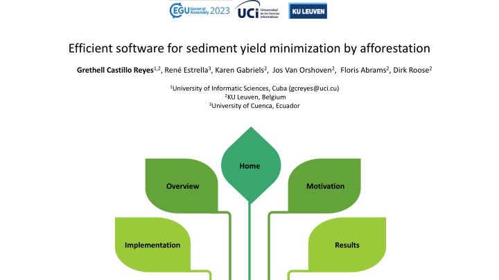 efficient software for sediment yield