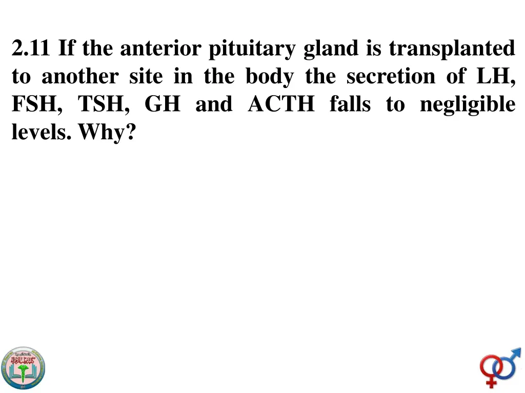 2 11 if the anterior pituitary gland