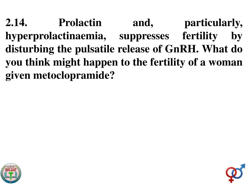 2 14 hyperprolactinaemia disturbing the pulsatile