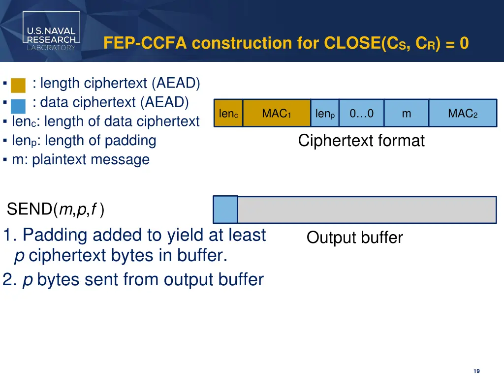 fep ccfa construction for close c s c r 0 3