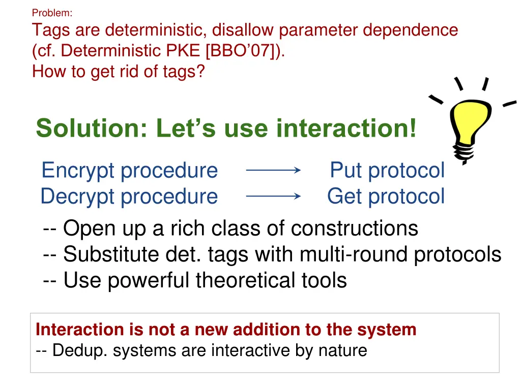 problem tags are deterministic disallow parameter