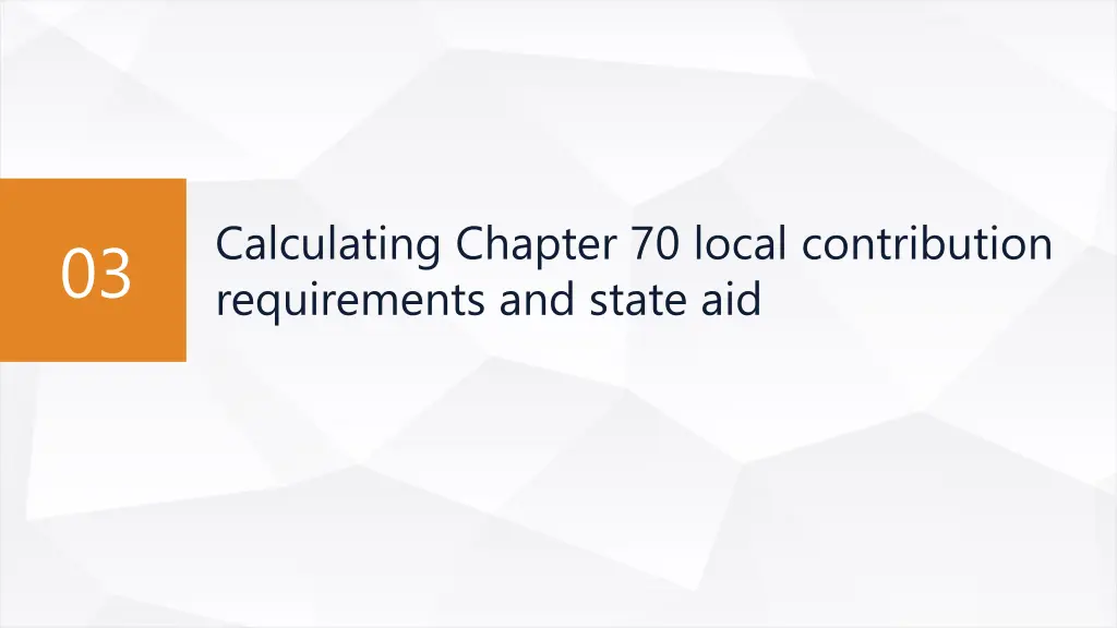 calculating chapter 70 local contribution
