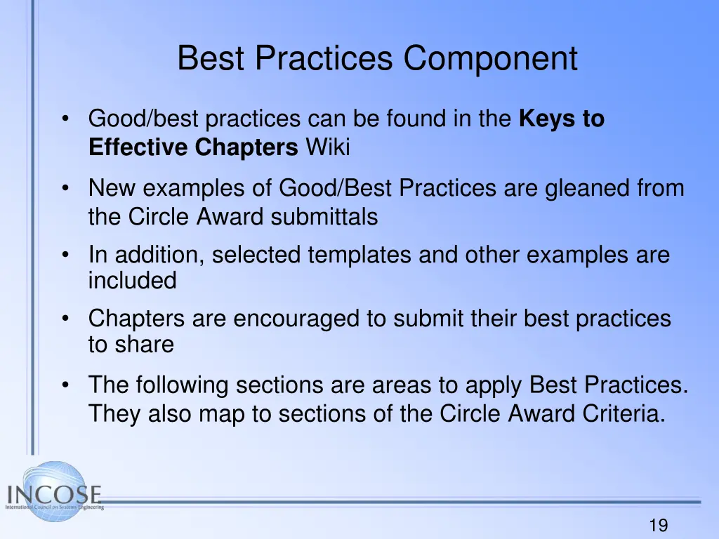 best practices component