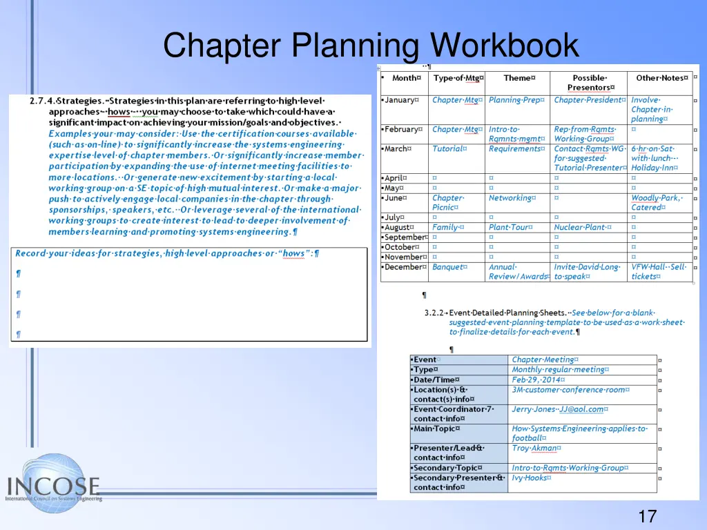 chapter planning workbook 1
