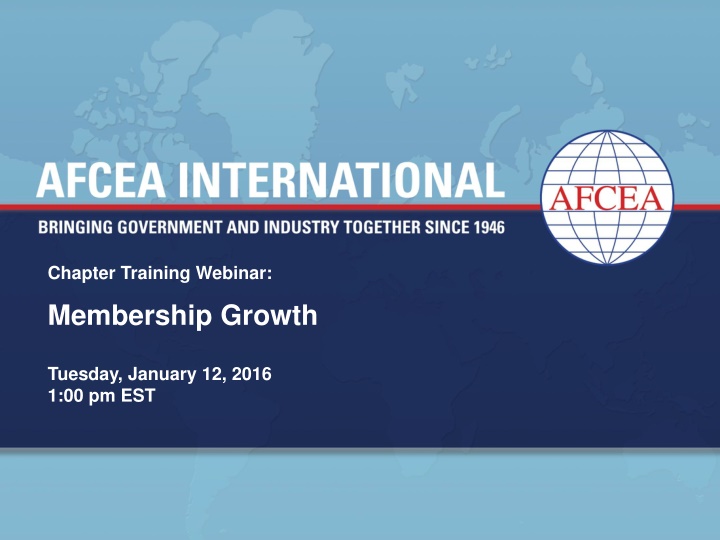 chapter training webinar