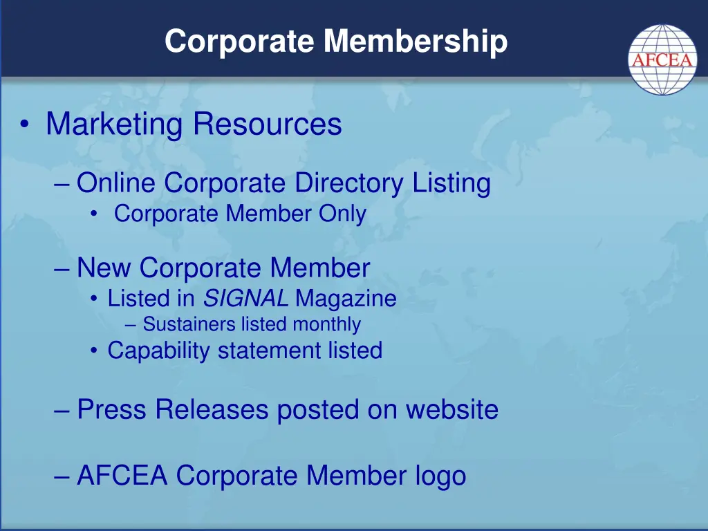 corporate membership 1