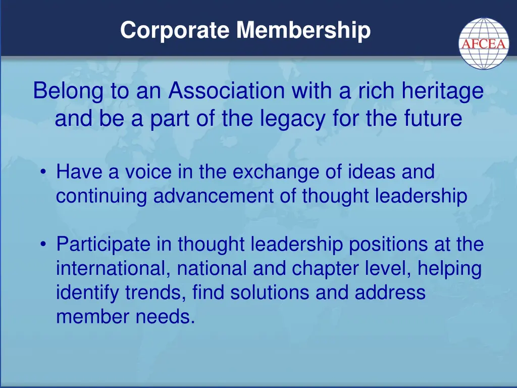 corporate membership