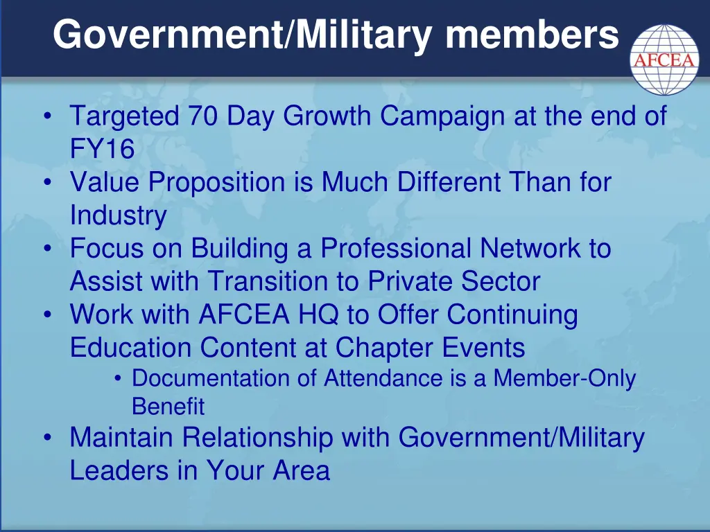 government military members