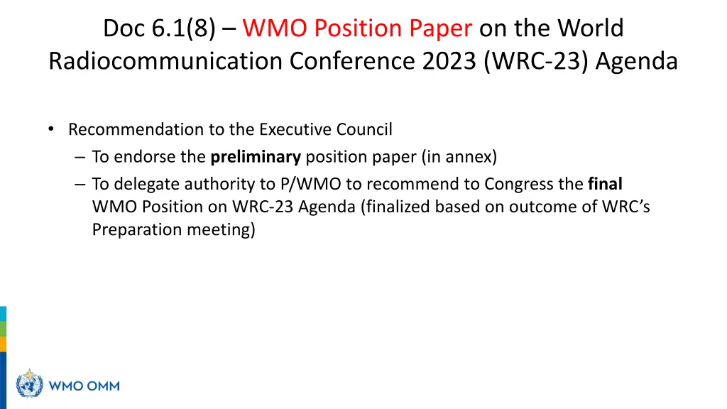 doc 6 1 8 wmo position paper on the world