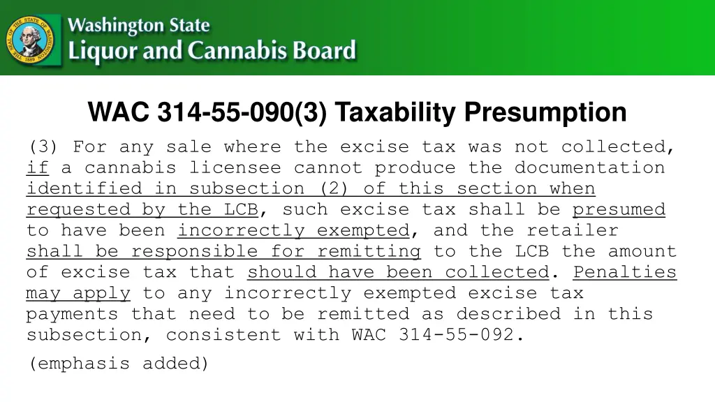 wac 314 55 090 3 taxability presumption