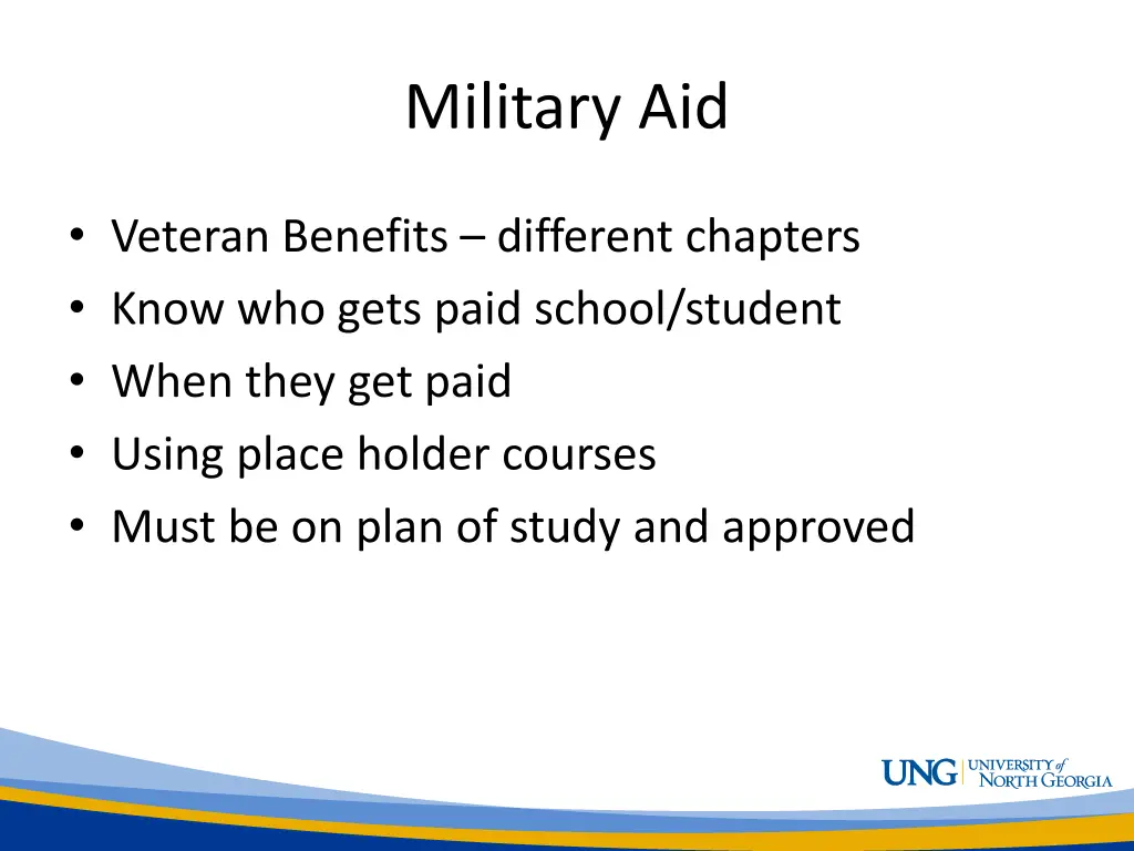military aid