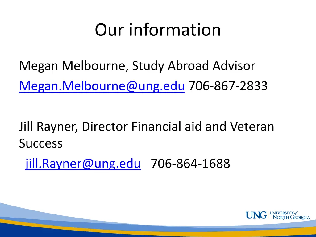 our information