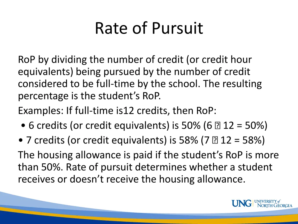 rate of pursuit