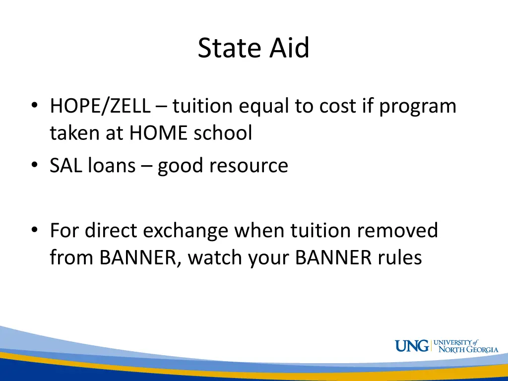 state aid
