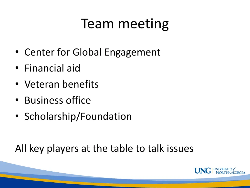 team meeting