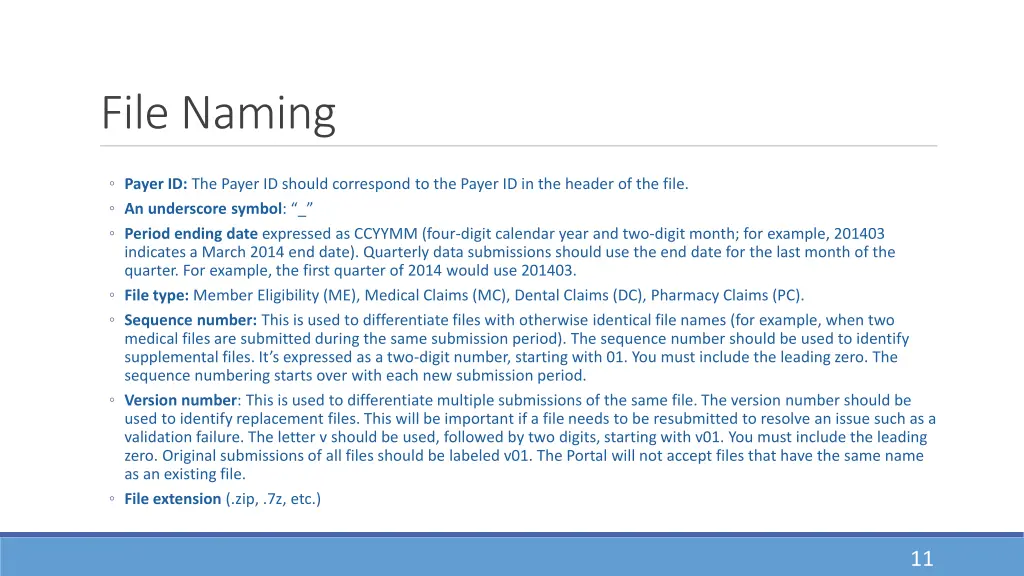 file naming