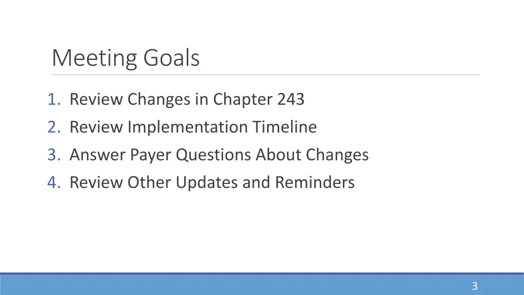 meeting goals