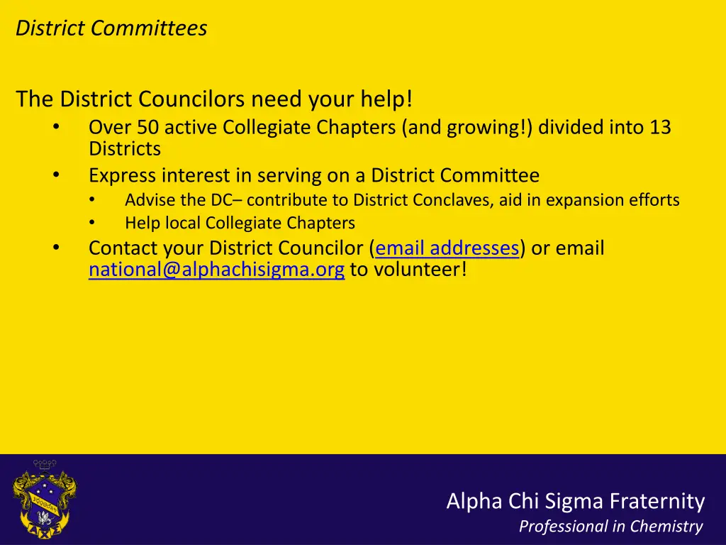 district committees