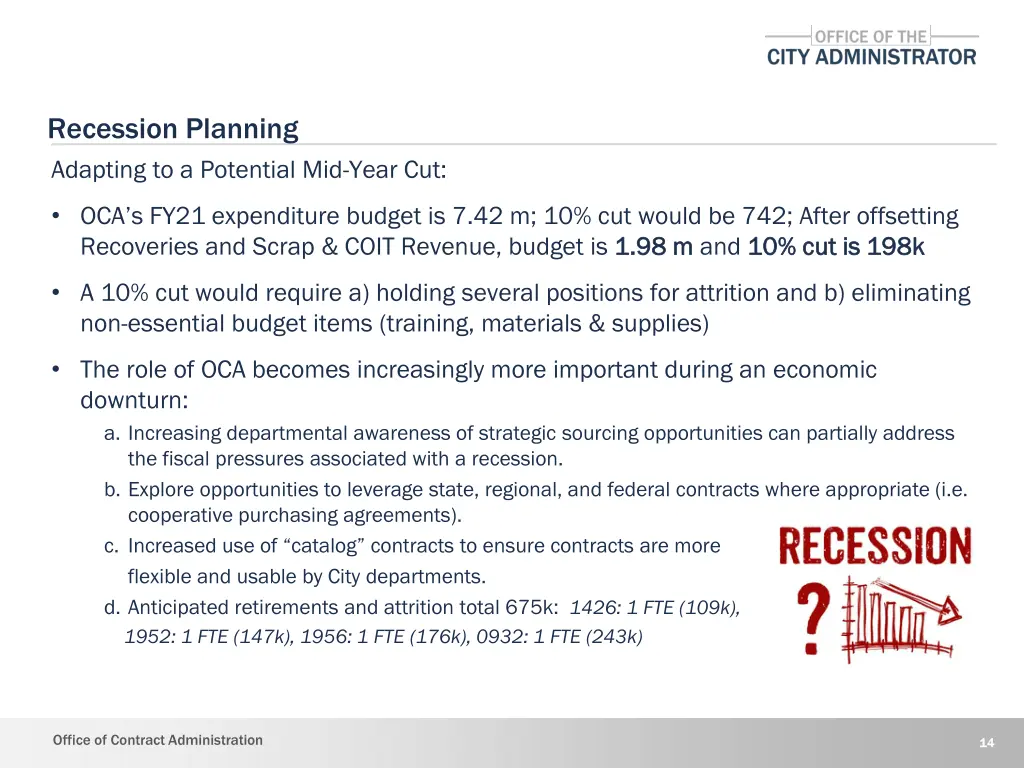 recession planning