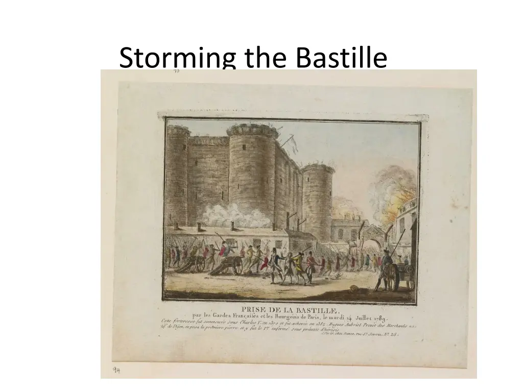 storming the bastille