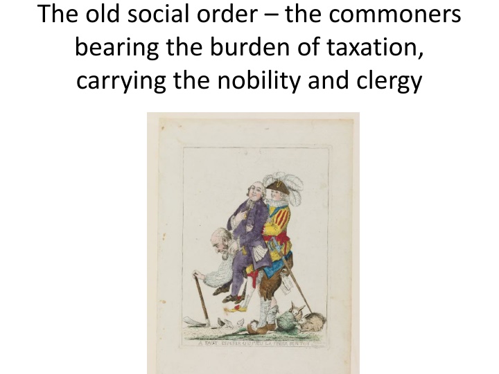 the old social order the commoners bearing