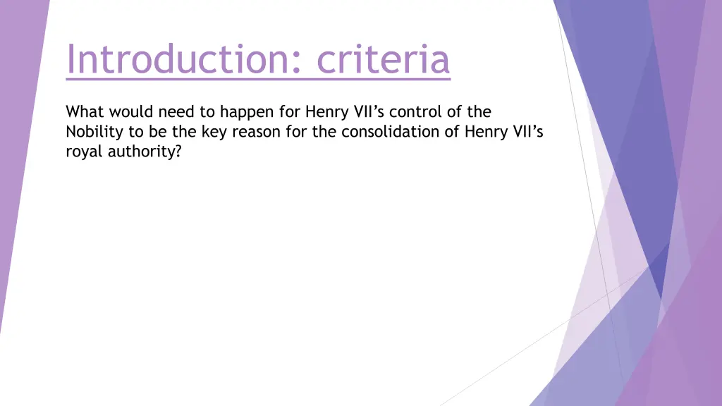 introduction criteria 3
