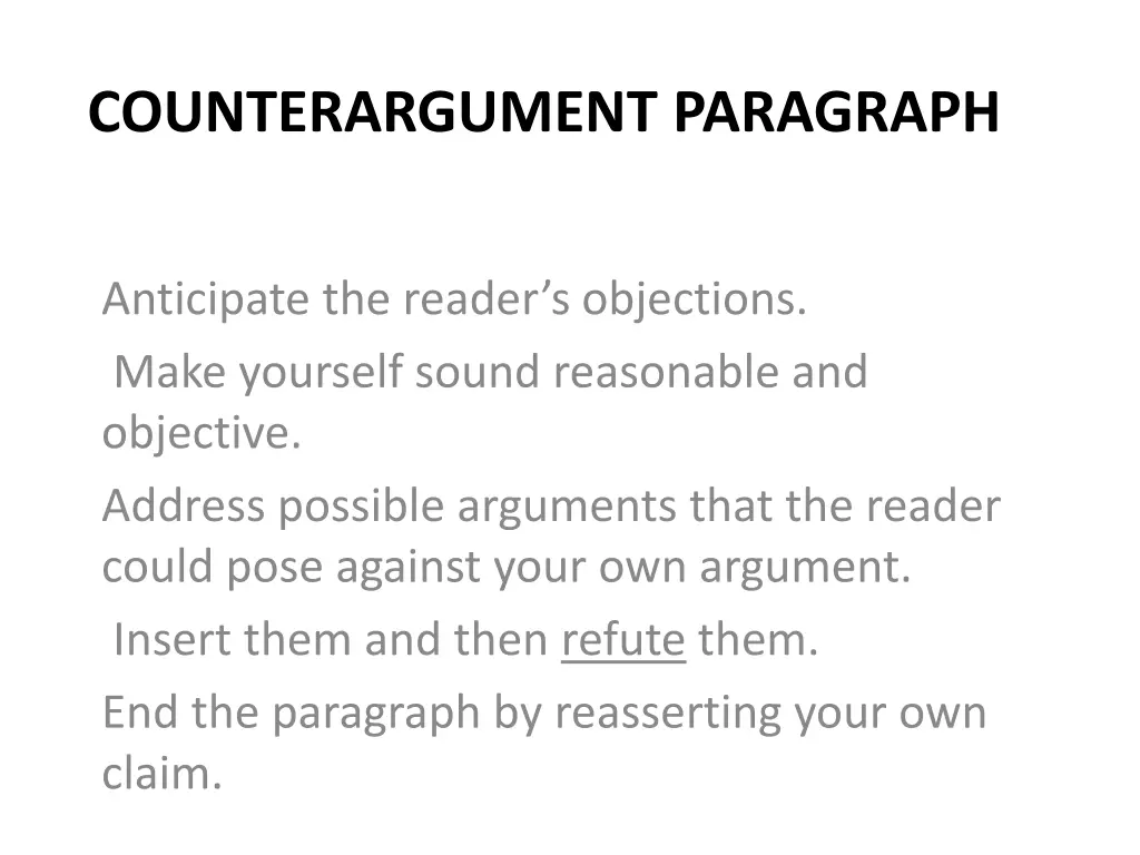 counterargument paragraph