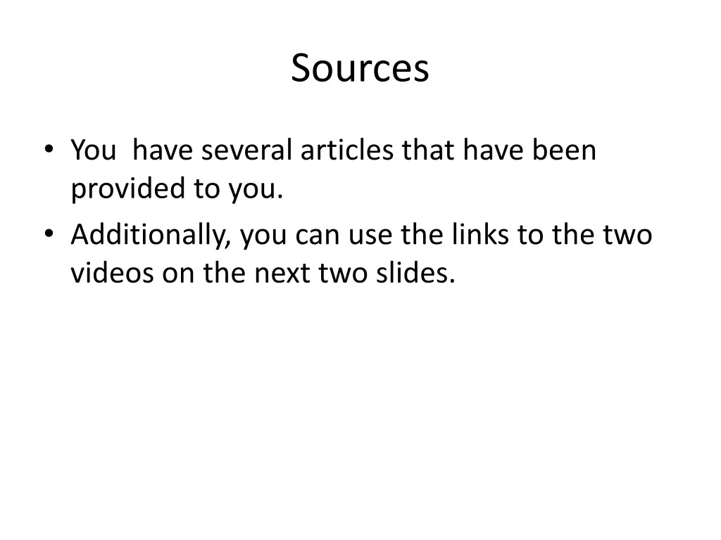 sources