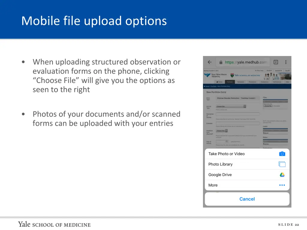 mobile file upload options