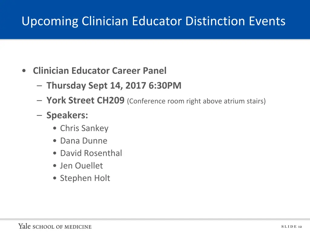 upcoming clinician educator distinction events 1