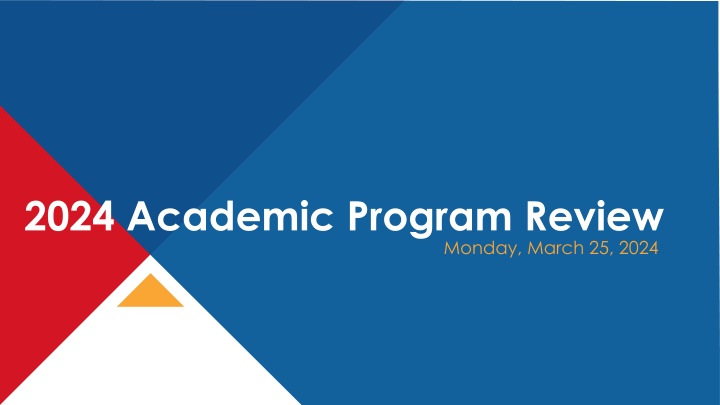 2024 academic program review