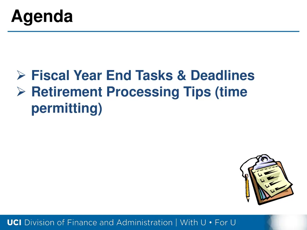 agenda