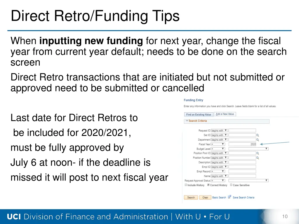 direct retro funding tips