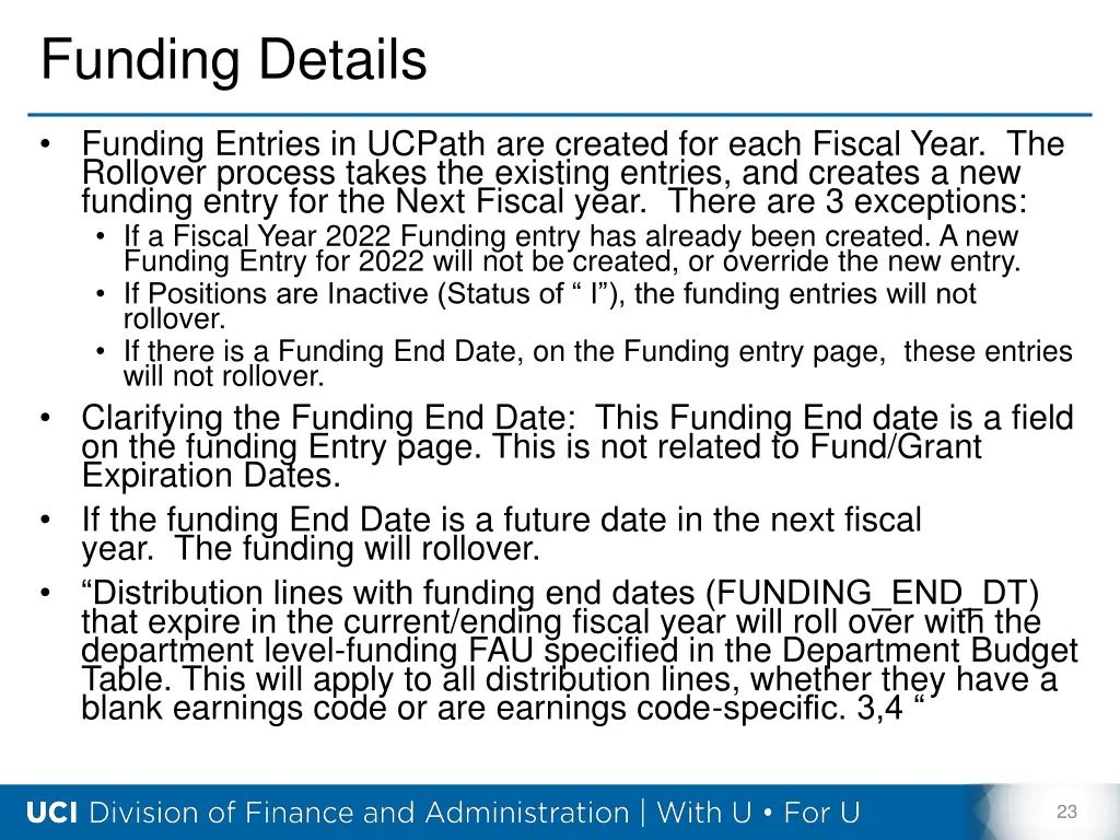 funding details