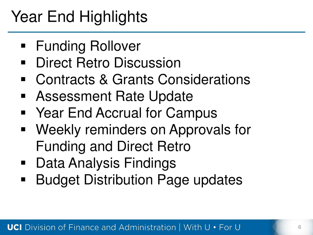 year end highlights