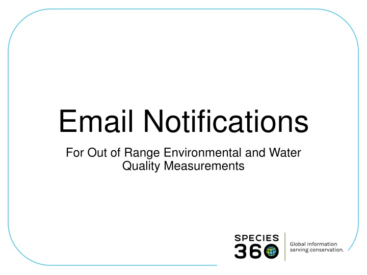email notifications