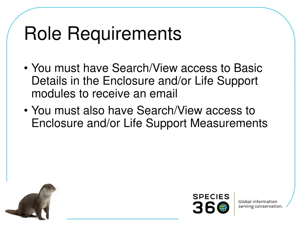 role requirements
