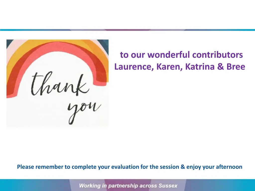 to our wonderful contributors laurence karen