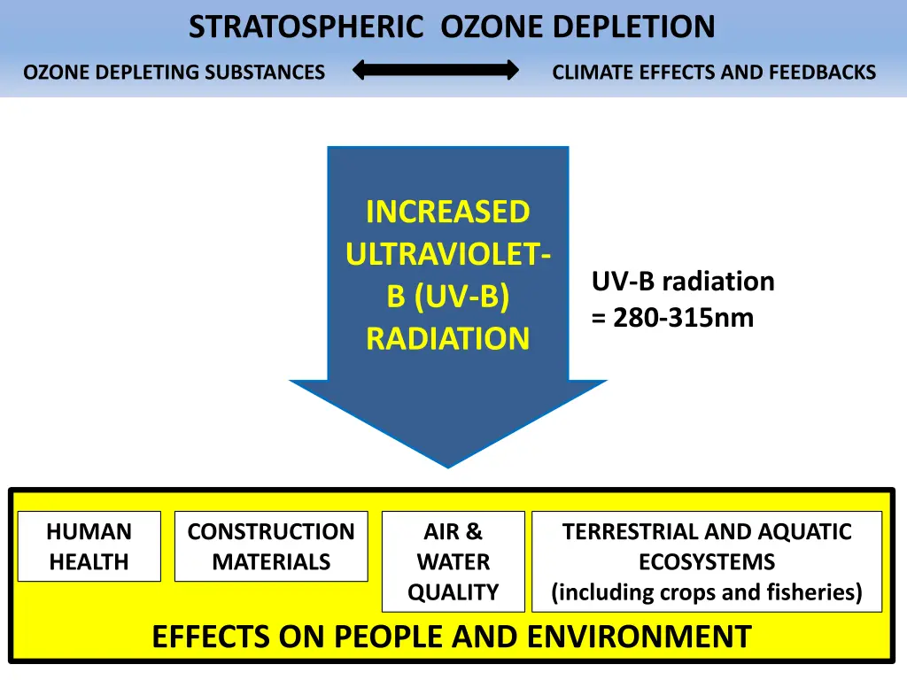 stratospheric ozone depletion