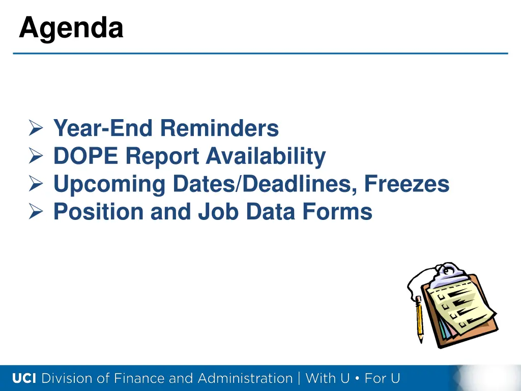 agenda