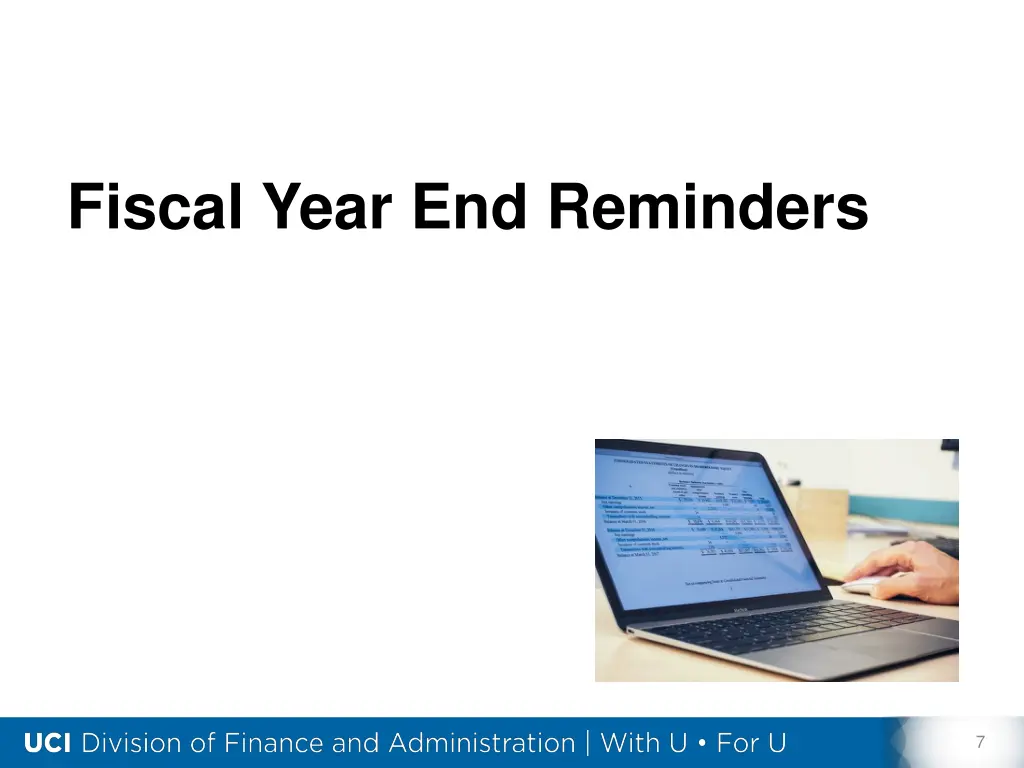 fiscal year end reminders