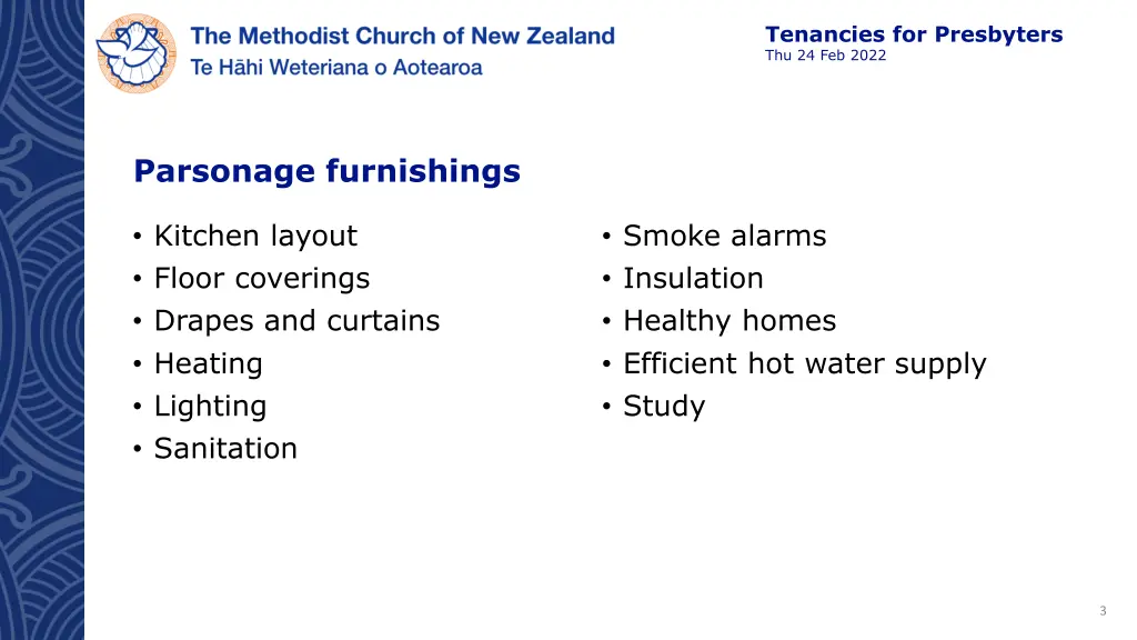 tenancies for presbyters thu 24 feb 2022 2