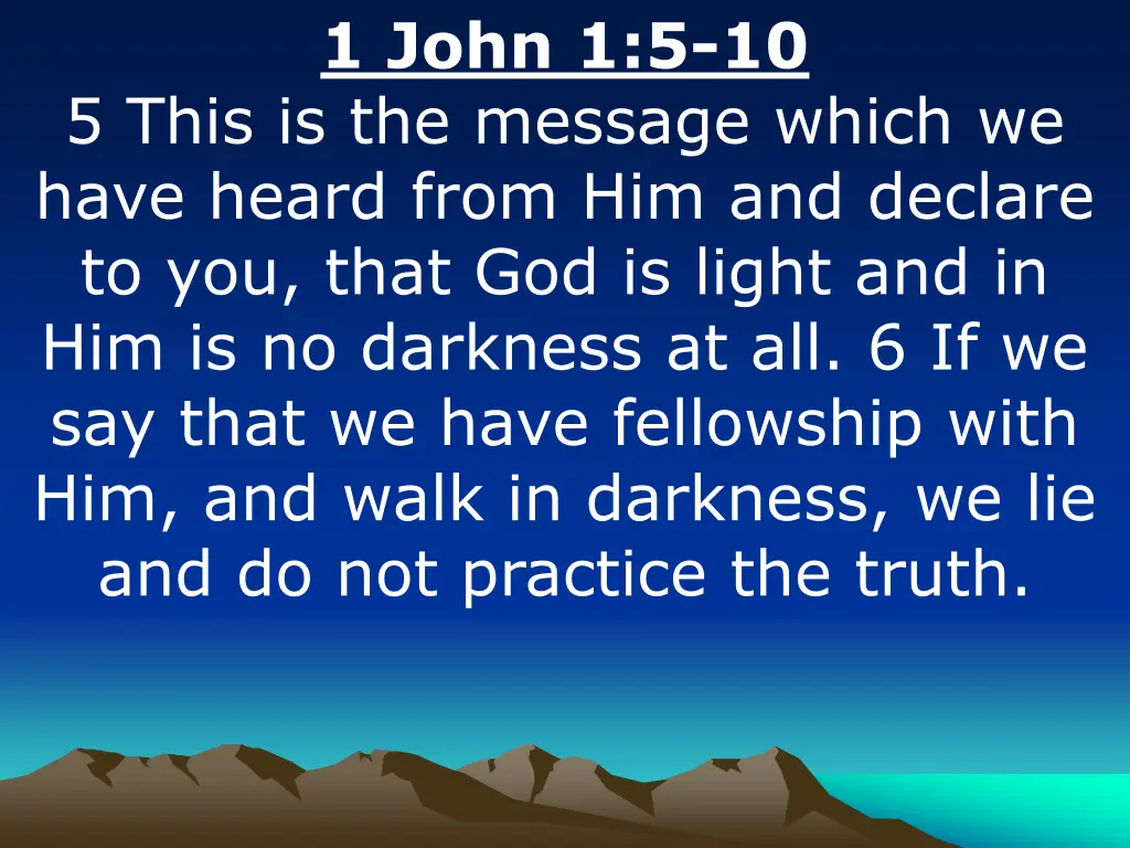 1 john 1 5 10