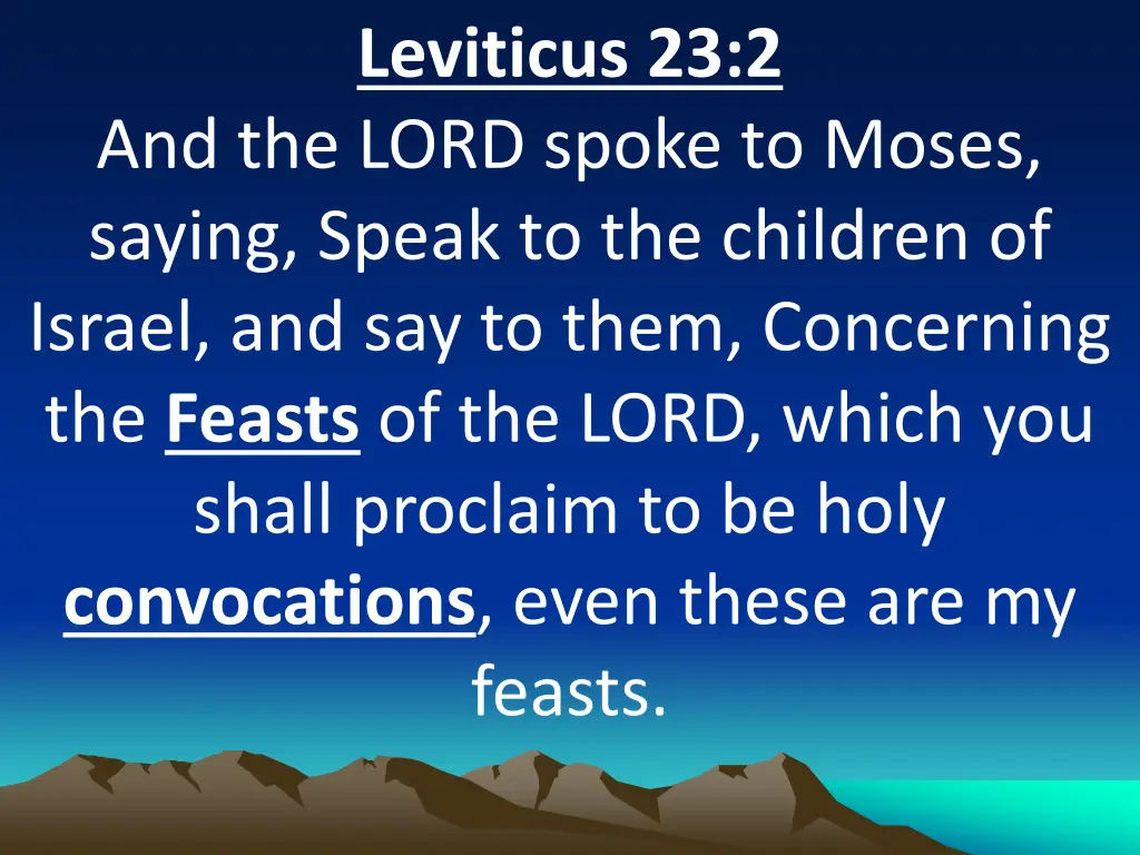 leviticus 23 2