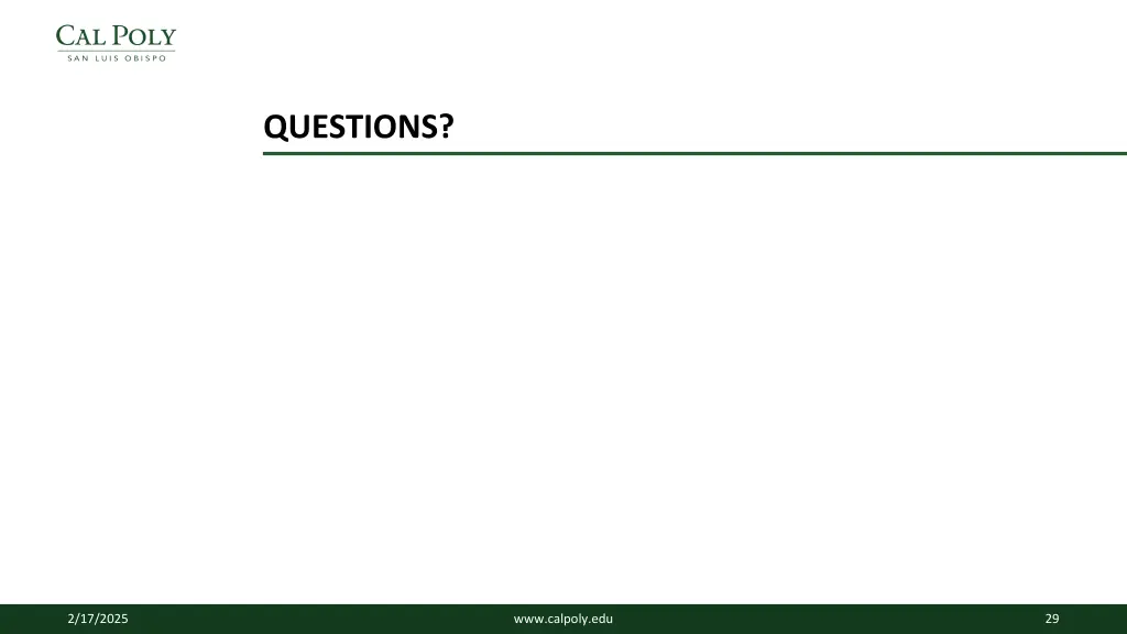 questions