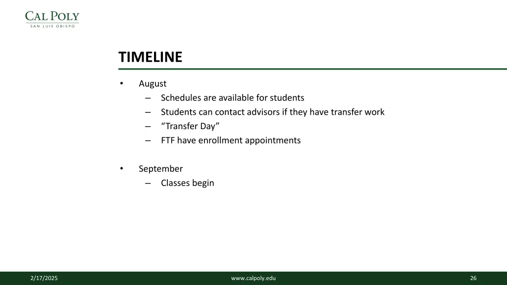 timeline 2